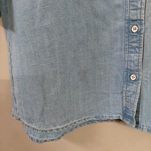 Mango Linen Blend Shirt Dress