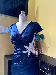 Elegant Blue Maxi Dress