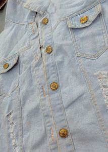Stylish Blue Denim Jacket Full Sleeves