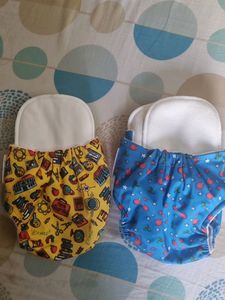 Cloth Diapers For Babies Reusable 2 Nos