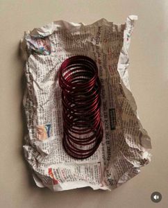 Red Glass Bangles
