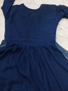 Blue naira cut suit Set