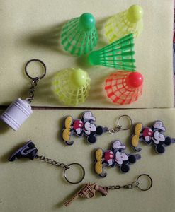 Keychain &amp; Badminton Shuttlecock Bundle!