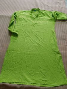 Green Cotton Kurta