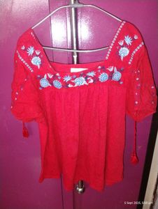 Red Colour Stylish Top
