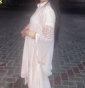 Elegant White Embroidered Kurta Set