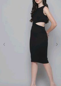 Chic Black Cutout Dress