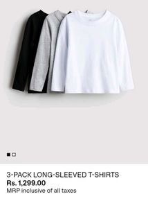 H&amp;M *BRAND NEW* Grey/white Long Sleeve Top