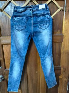 Ripped Blue Denim Jeans