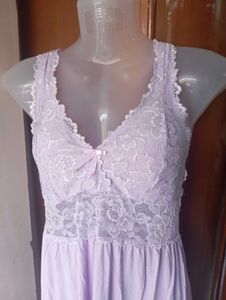 Lace Trim Slip Dress