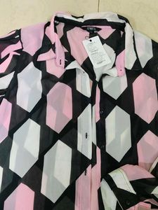 Trendy Geometric Print Top