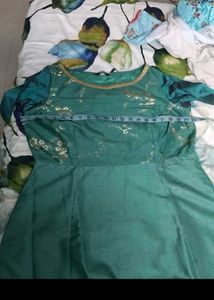 Indya Silk Gown Xl Size Side Zip Open