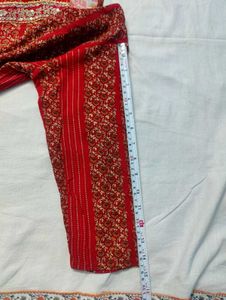 Red Floral Print Kurti