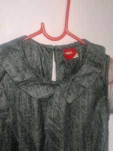 Grey western top