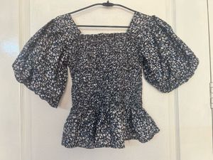 Floral Smocked Top