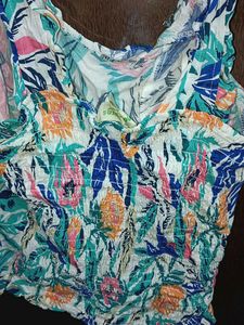 Floral Print Crop Top