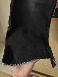 OFF DUTY Wide Leg Denim Jeans (black Washed)