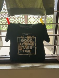 one short t shirt and 1 full sleeve