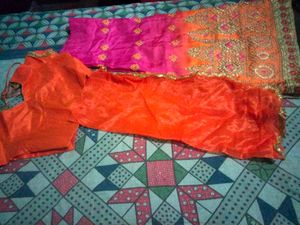 Orange & Pink Lehnga  Choli