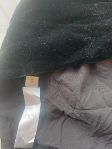 Korean Style Elegant Black Velvet Mini Dress