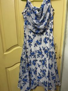 Printed Floral Midi Dress