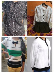 1jacket 1sweater 2top
