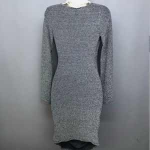 Sparkly Silver Mini Dress