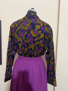 Vintage Paisley &amp; Floral Print Blouse