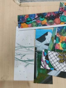 Handmade Painted Double Sided Bookmarks