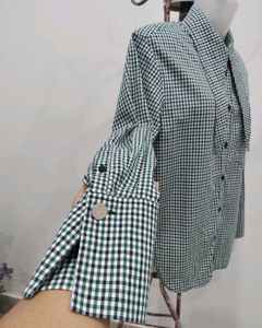 Gingham Button-Down Shirt