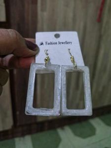 Trendy Rectangular Drop Earrings