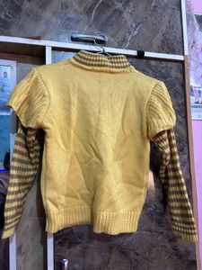 Cute Kids Yellow Knit Sweater