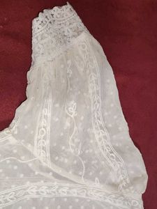 Vintage Lace Trim Button Dress