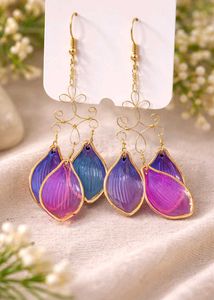 Floral Dangle Drop Earrings