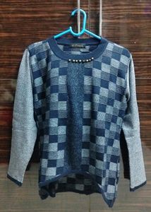 A Navy Blue Sweater For Girls