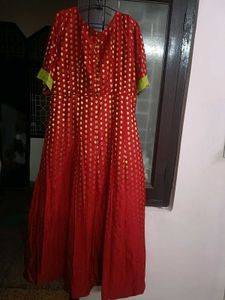 Designer Party Wear Gown With Dupatta In Xl