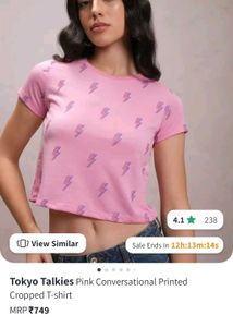 Pink Crop Top