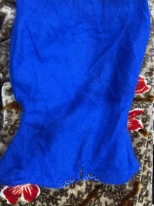 Blue Embellished Sweater