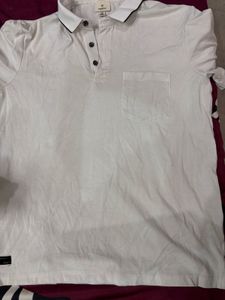 Plain White Polo Tshirt