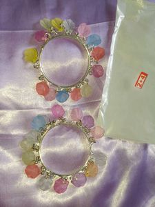 Pastel Petal Bangle Set
