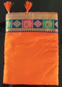 Orange Saree with Border