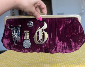 Guess Velvet Clutch