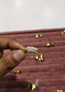 Gold Plated Pearl Ring