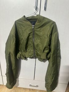 Olive Green Bomber Jacket