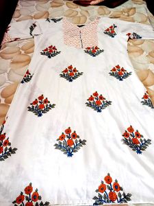 Pure Cotton Kurti Set Ke Sath New Sare