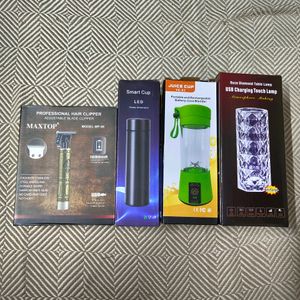 Trimmer, Juicer Bottle, Temperature Bottle, Lamp