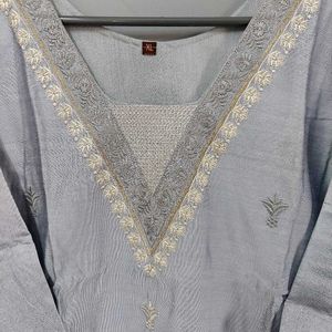 New Embroidery 3pcs Kurta Set With Lining