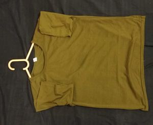 Olive Green Basic Tee
