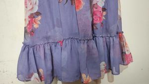Floral Printed Frock Totally New
