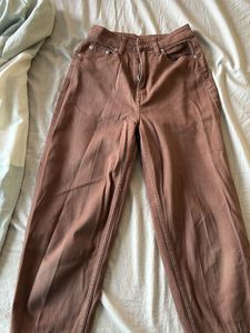 Brown Wide Leg Jeans